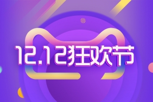 双12狂欢紫色主图
