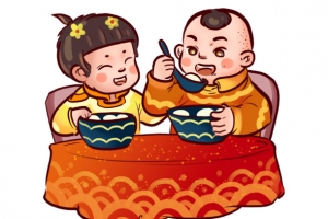 吃汤圆的卡通人物