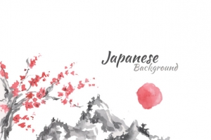 日本风格山水画