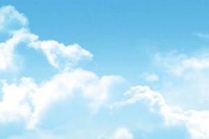 蓝色天空白云海报背景七夕情人节