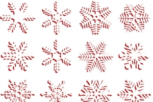 雪花矢量图