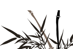 水墨翠竹图案