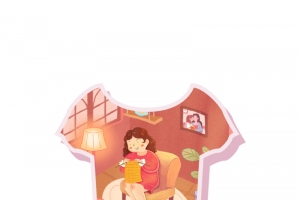 母亲节 手绘 元素 衣服