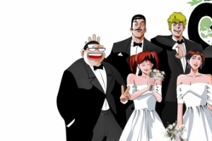 灌篮高手结婚照全家福5760x1080三屏电脑壁纸