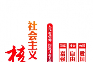 红色社会主义核心价值观标语素材