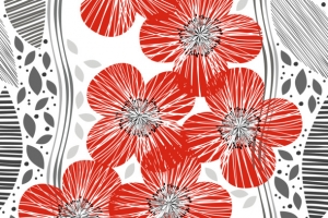 日式线条花纹