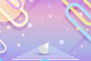 空间几何C4D立体背景模板