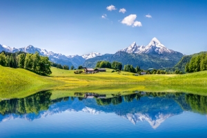 唯美山水湖泊景色高清图片