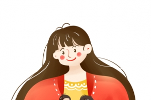 手绘感恩节人物元素