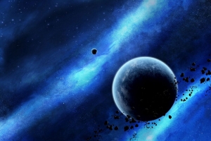 3840x2160 行星 小行星 辉光 太空 宇宙壁纸 背景