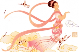嫦娥奔月素材
