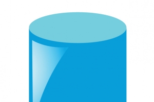 矢量蓝色圆柱素材