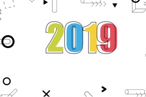 2019年手绘几何台历封面