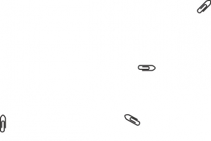 矢量创意设计文具回形针图