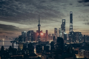 广瞰浦东夜景
