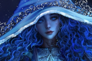 《艾尔登法环》菈妮 白雪女巫 厚涂iPad平板电脑壁纸