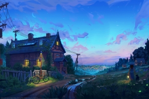 乡村夜景Denis Istomin, Russia 4k壁纸