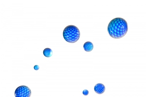 C4D蓝色漂浮小圆球高清PNG透明图片-免费设计素材下载