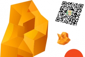 二维码不规则图形信息框架素材