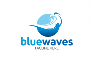 淡蓝色海洋logo