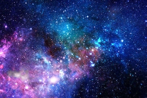 紫色梦幻星空背景