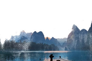 湖上一扁舟