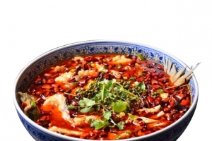 红色美食藤椒烤鱼