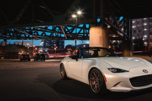  mazda mx-5 mazda 汽车 白色 大灯 4k壁纸 3840x2160