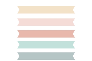 多色蝴蝶结标题