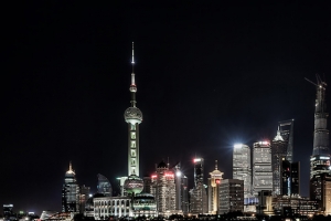 房地产城市夜景海报banner背景