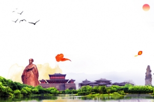 湖北旅游著名景点风景背景