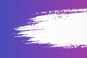 紫色笔刷卡通海报banner