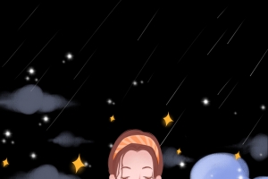 卡通人物手绘背景图