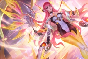 《王者荣耀》虞姬无限倾慕星传说皮肤3440x1440壁纸