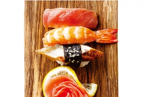 寿司美食海报png