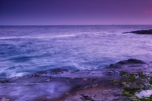 江之岛的日落3440x1440风景壁纸
