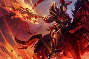 lol英雄联盟德玛西亚皇子 吕布 奉先 嘉文四世6k原图壁纸