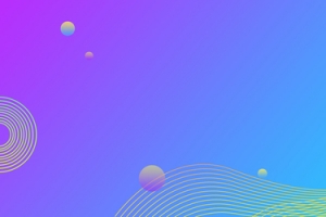 99焕新季渐变彩球紫色banner