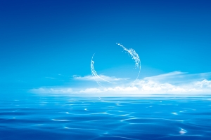 蓝色海洋背景素材