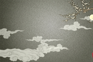 中国风复古工笔画背景素材