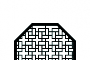 八边国风格子窗