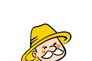 卡通农民伯伯头像高清PNG透明免扣设计素材免费下载