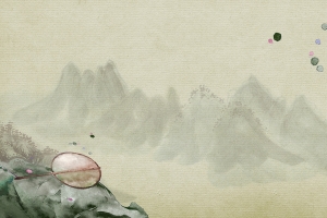 昏黄古风古代山谷背景