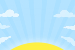 卡通手绘微笑笑脸太阳温馨海报背景素材