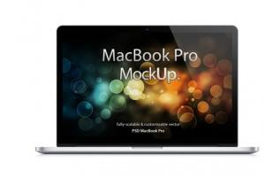 苹果笔记本MacBook模板PSD素材
