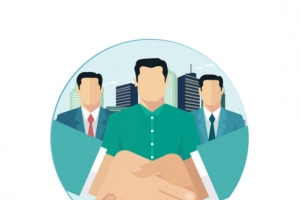 商务合作元素高清PNG透明装饰素材PPT设计免费下载