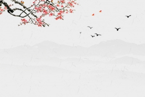 清明节古风风景广告背景
