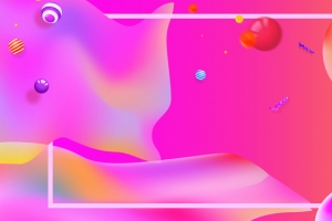 红色黄色流体渐变背景banner