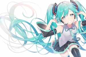 可爱初音3440x1440带鱼屏壁纸