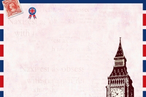 英国伦敦旅游促销海报背景